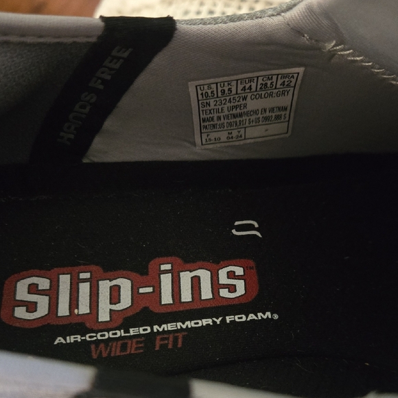 Skechers Men's Gray Slip-In Shoes - Picture 2 of 7